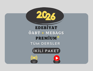 2026-EDEBİYAT ÖABT + MEB-AGS TÜM DERSLER PREMİUM (Kitapsız)